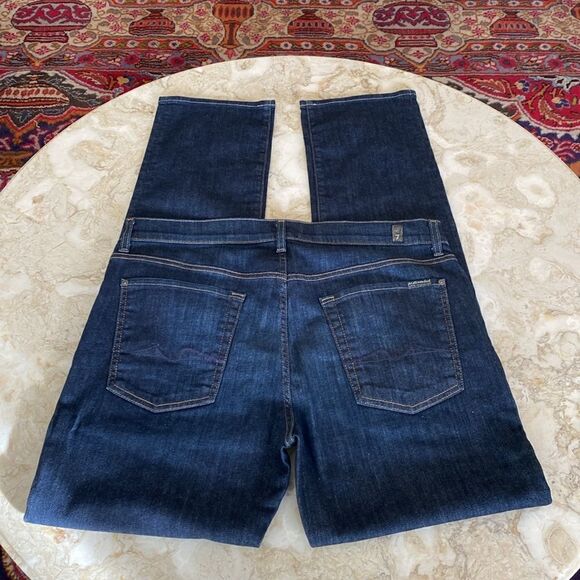 7 For All Mankind Slimmy Straight Leg Stretch Jeans - Picture 8 of 14